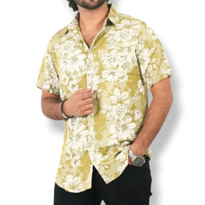 China Lilen Light Olive Shirt